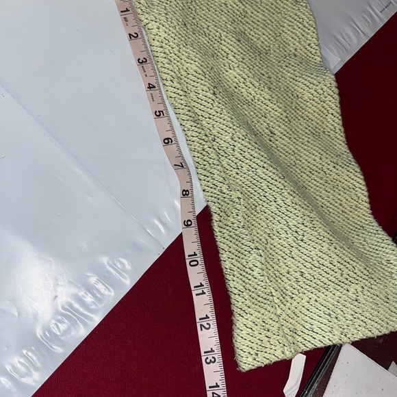 Soft Surroundings lime green Woven sweater button neck Pullover Henley, cotton L - Picture 10 of 14